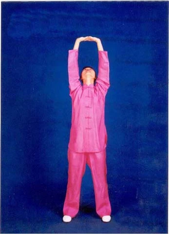 Movement 1: Two Hands Hold Up the Heavens (第一式 两手托天理三焦)