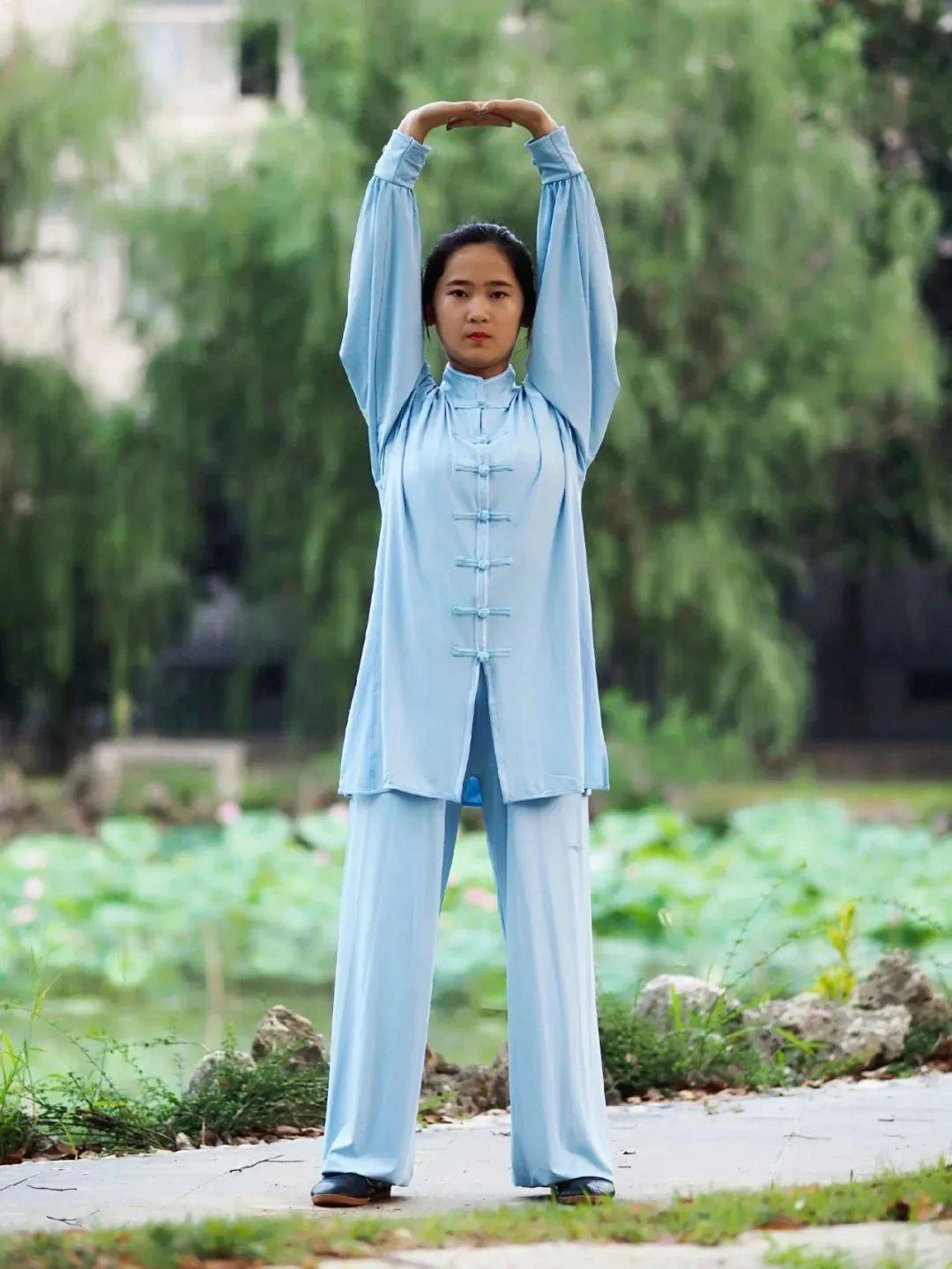 How to do the Lifting The Sky Qigong exercise.